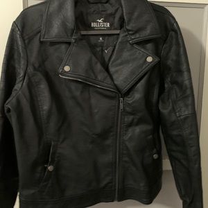 Hollister faux leather jacket in XL